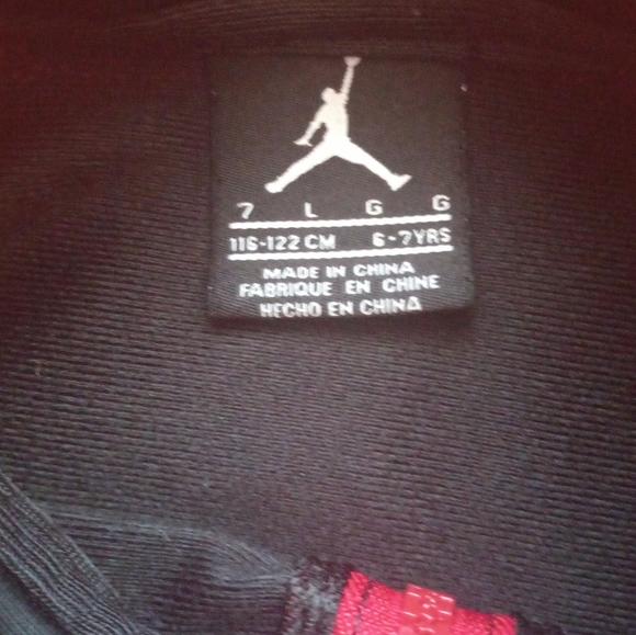 Air Jordan Jumpman Jacket Boys Kids Size 6-7 Years Large (L) Black - Picture 3 of 5